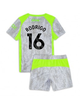 Manchester City Rodri Hernandez #16 Dječji Rezervni Dres kompleti 2025-26 Kratak Rukavima (+ kratke hlače)